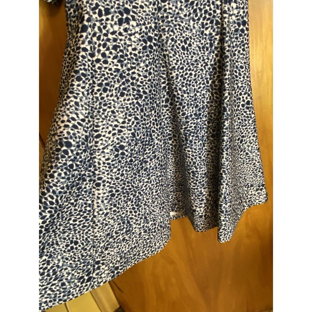 Donna Karan Women's Multicolor Abstract Puff  Short Sleeve Dress  8 - Picture 13 of 14
